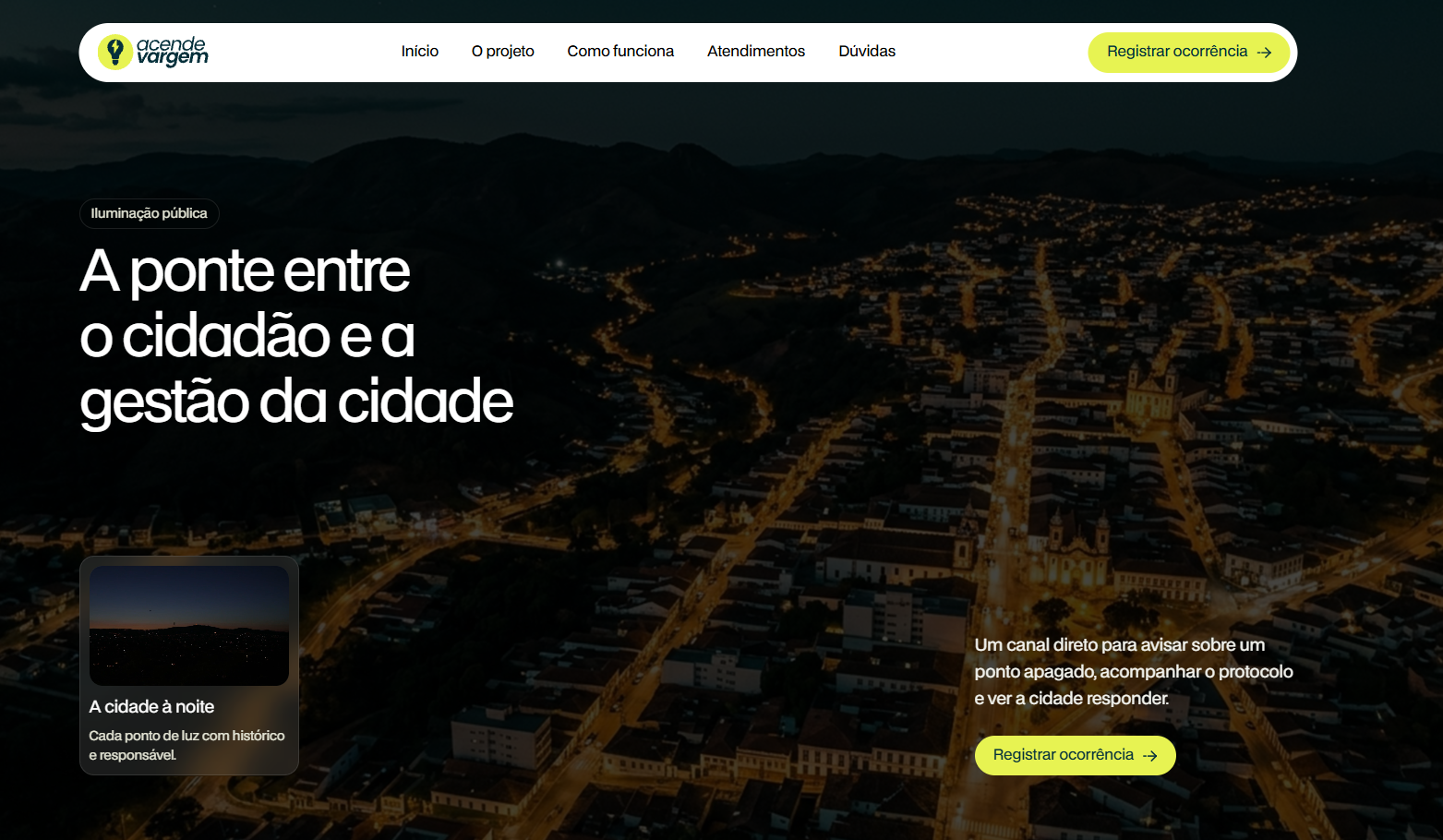 Imagem do projeto Sistema GovTech Acende Vargem